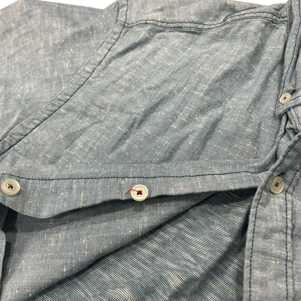 Howe Blue Heather Multimedia Button Down Shirt XL